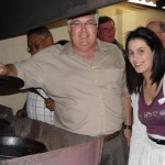 Leader in the Legislature, Bobby Stevenson, with Karla Terblanche, daughter of Nelson Mandela Bay Municipality DA councillor, Pieter Terblanche, at a recent potjiekos competition between the DA councillors of the Metro.
