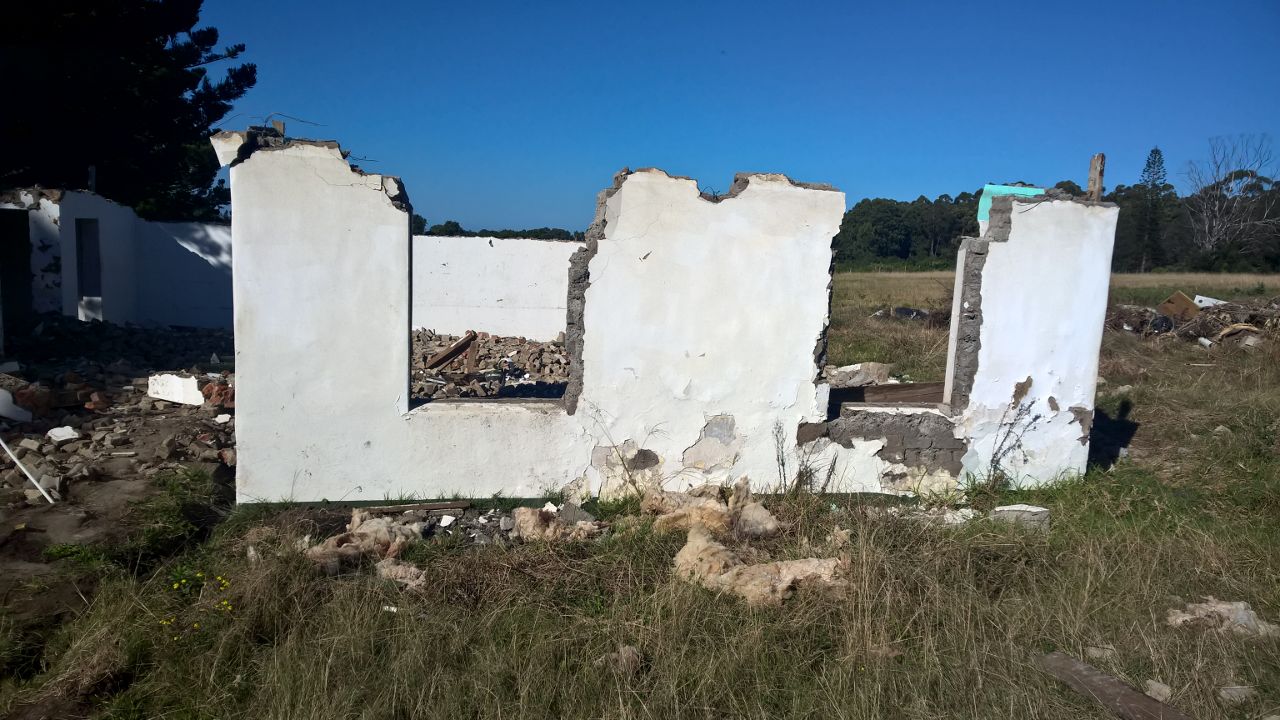 Old Fort Grey TB hospital carried away brick by brick